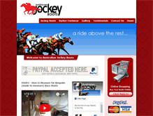 Tablet Screenshot of jockeyboots.com.au